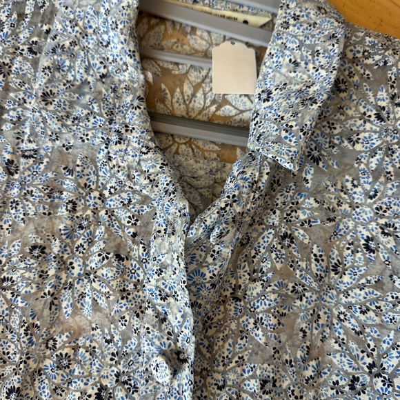 Zara chiffon sheer floral crop blouse, XS, GD1214 - Picture 3 of 4